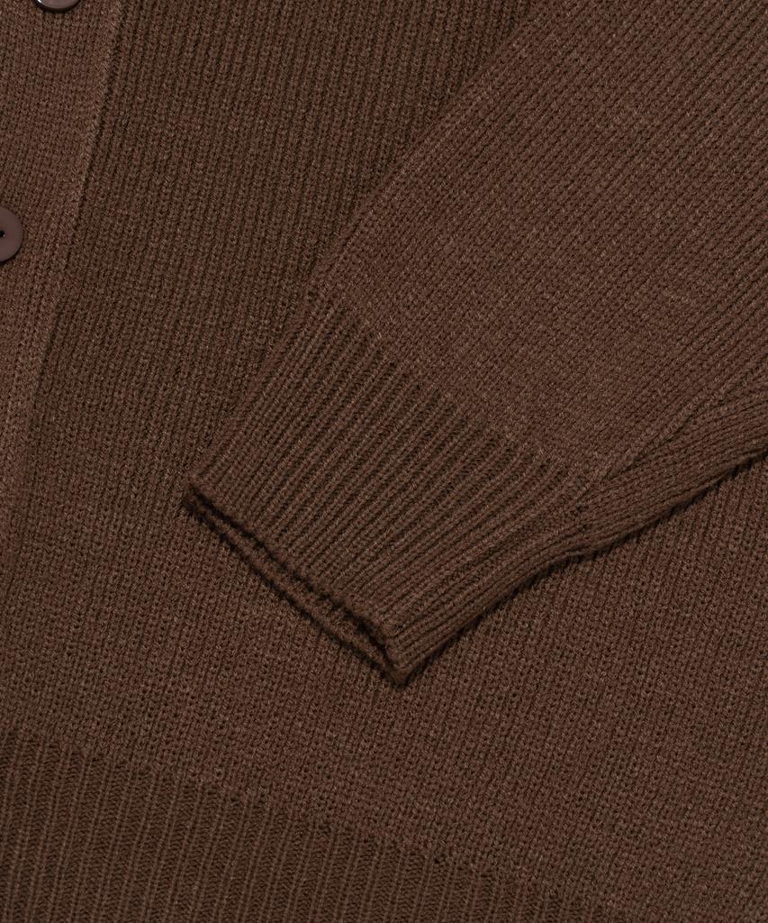 Cargobros Heritage Knit V-Neck Cardigan (Brown)