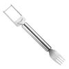 Stainless Steel Watermelon Cutting Tool Functional Watermelon Fork Slicer Slicing Tool for Melons Fruit Fork Kitchen Gadgets