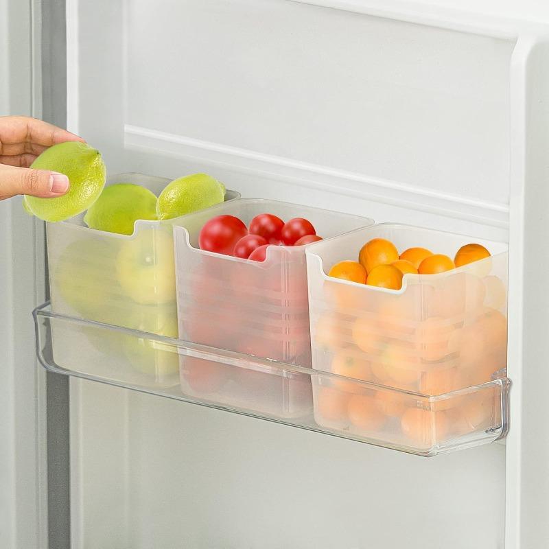 10/1pcs Clear Refrigerator Storage Box Kitchen Fresh-keeping Boxes for Vegetable Fruits Fridge Side Door Containers Organizer