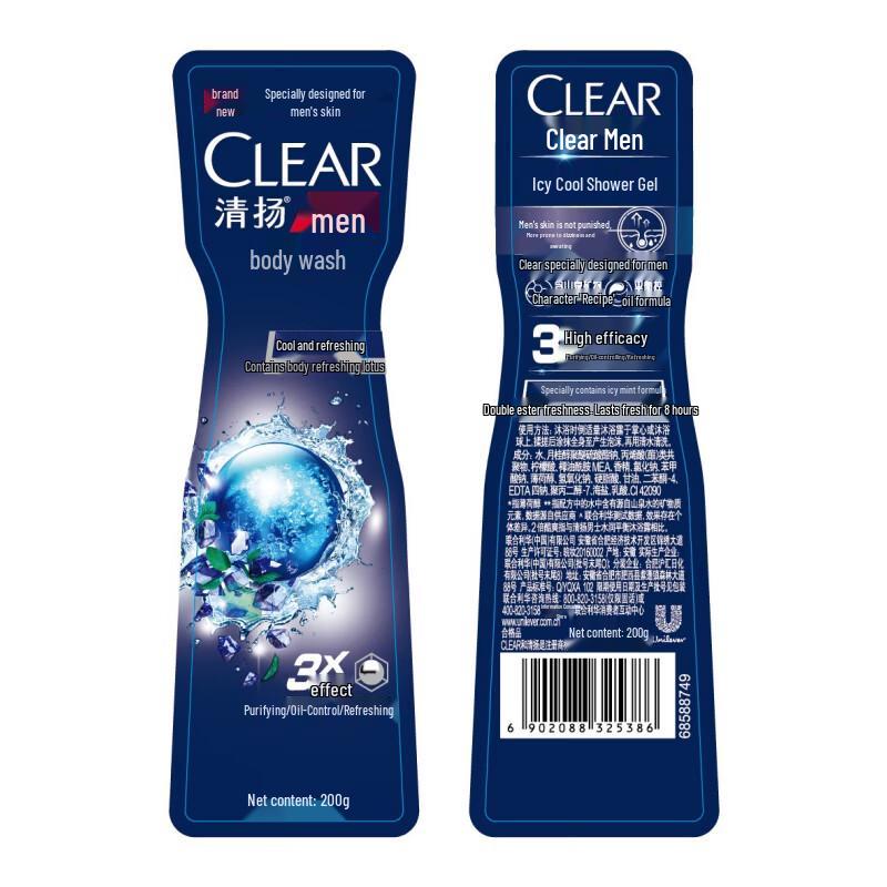 CLEAR Men's Ice Cool Oil Control Body Wash