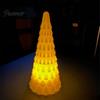 Desktop Holiday Ornaments 5Pcs Illuminated Christmas Tree With/No LED Lights, Nordic Style Luminous Modern Minimalist Home Tabletop Ornaments,