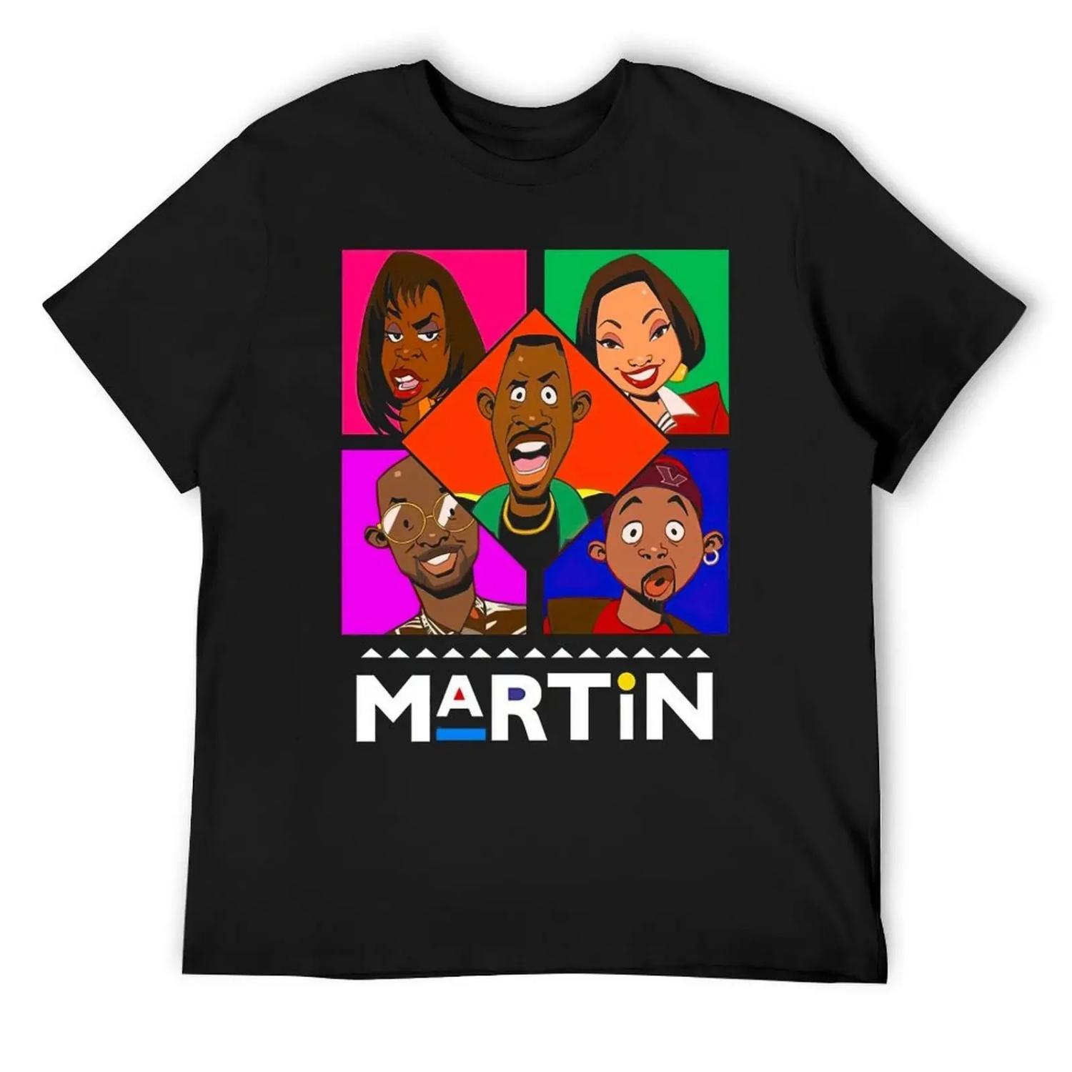 Мартин Шоу ТВ Футболка Футболка графика винтажная графическая футболка футбольная футболка аниме одежда мужская дизайнерская футболка XXXXXL чёрный