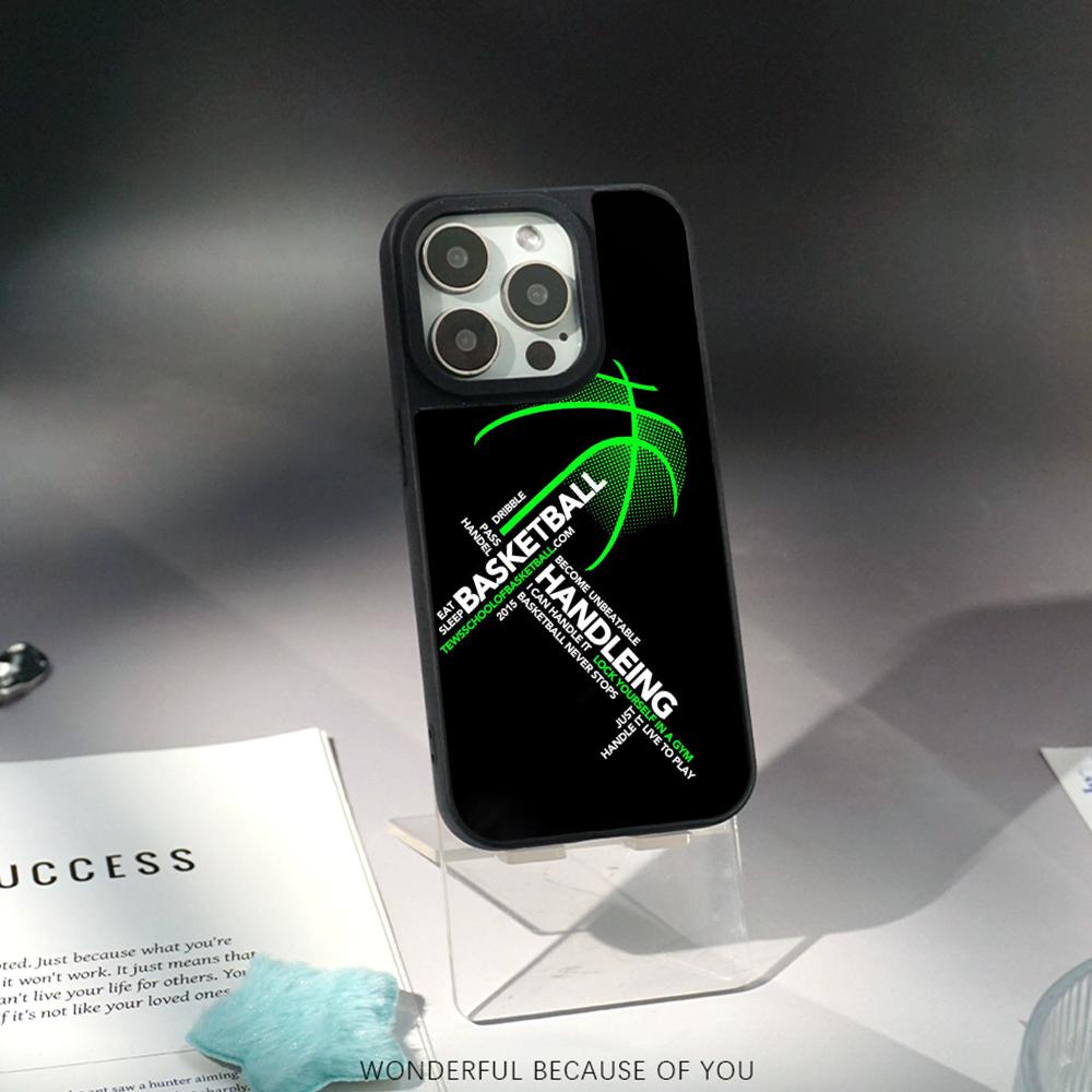

Super cool basketball design Phone Case for iPhone 17 16 e 15 14 13 12 Pro Max Sheepskin Silver-edged protective case iPhone 16