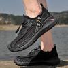 Men's Outdoor Mesh Hiking Shoes Breathable Non-slip Quick-dry Wading Shoes for Summer Trekking Walking Fishing Water Sneakers