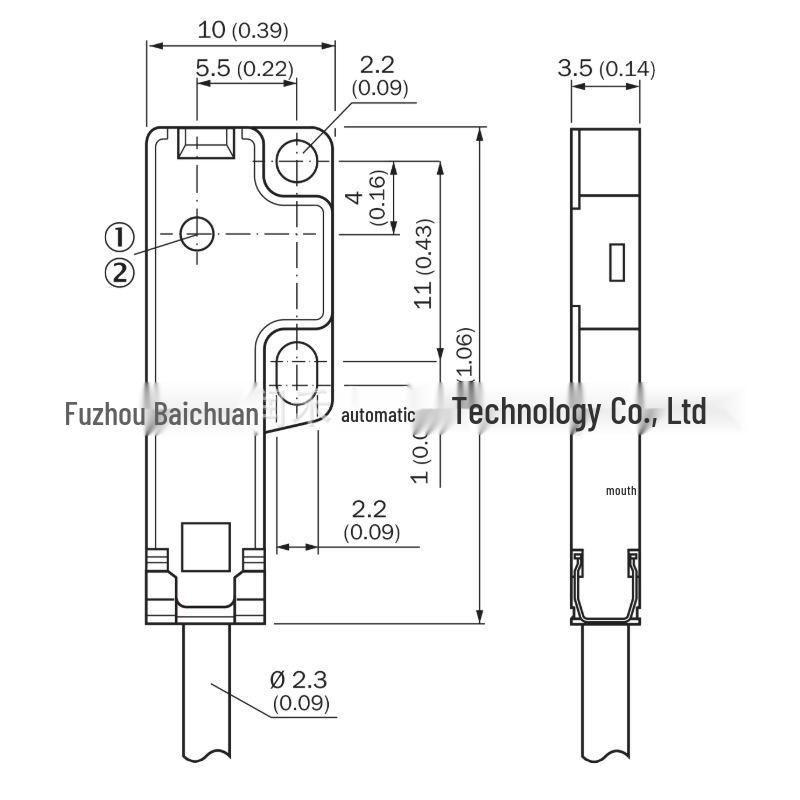 Sick GSE2F-P5121 Through-Beam Photoelectric Sensor, Visible Red Light, Brand New, Original (1095447) GSE2F-P5121