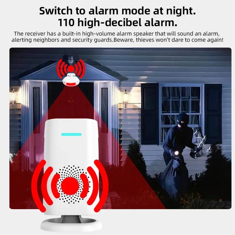 KERUI Motion Sensor Doorbell Door Chime for Business Store Door Visitor Entry Bell Detect Alarm Caregiver Reminder for Elderly