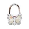 Durable Foldable Butterfly Purse Hook Floral Pattern Portable Handbag Hanger Creative Alloy Handbag Hook for Women