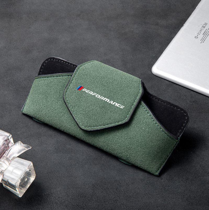 Car Glasses Clip Sunshade Auto Sun Visor Glasses Case Box For Bmw Performance M E46 E90 F20 E39 E91 E87 E60 E93 F10 X3 E83 E61 rvsh75