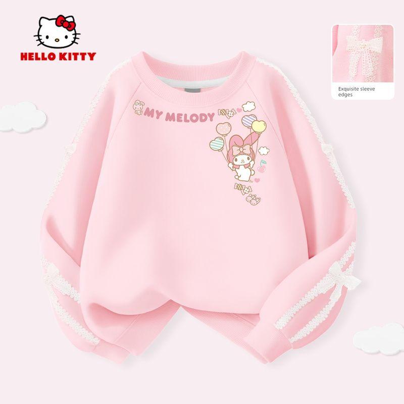 My Melody Girls' Sweatshirt Spring 2026 New Sweet and Cute Children's Long-Sleeved Top Stylish Girls' Base Shirt
