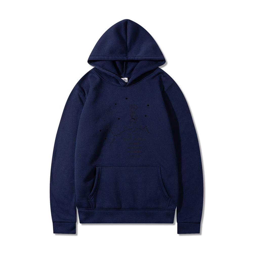 2025 Маленький принц Le Petit Винтажный Новый Худи Мужские и Женские Худи XXXL тёмно-синий 2290₽