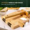 Bamboo Tortilla Press Maker - Dumpling Wrapper Artifact, Wooden DIY Pastry Tool Kitchen Tools