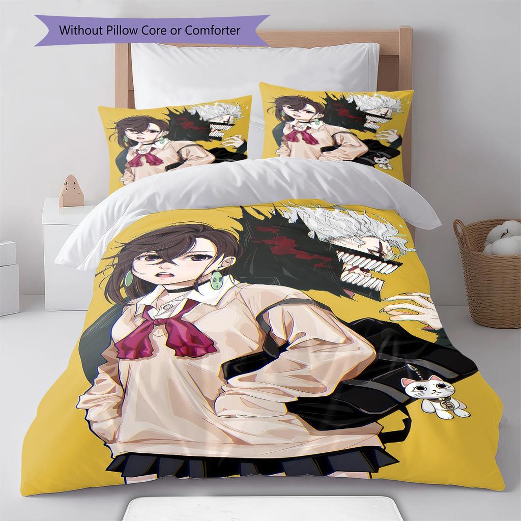 DAN DA DAN Pattern Bedding,Quilt Set Quilt Cover Pillowcase Home Birthday Gift (1 * duvet cover + 2 * pillowcase, without core)