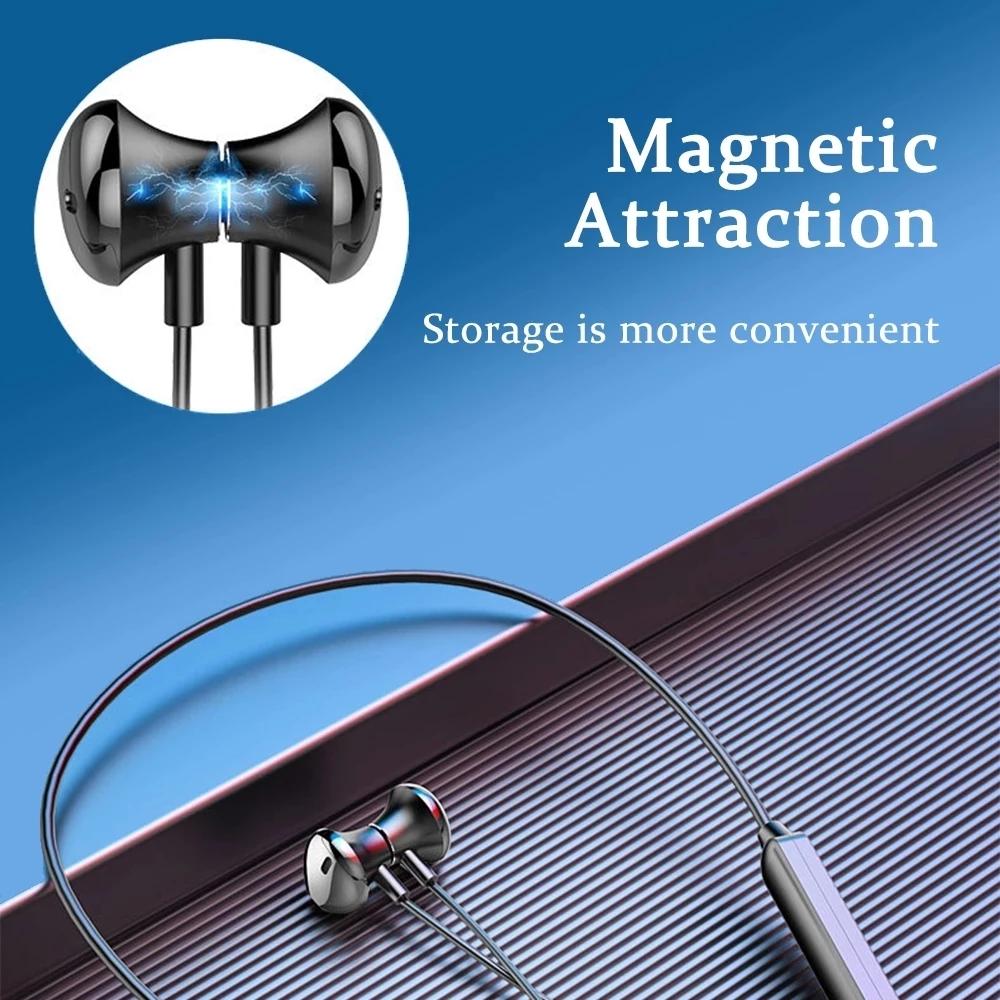 Wireless Bluetooth 5.0 Earphones Neckband Stereo Sports Handsfree Headset 98dB