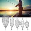 Fishing Bait Cage Stainless Steel Lure Cage Carp Fishing Trap Basket Feeder Holder for Shrimp Crab F