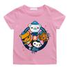 Summer Cartoon Print The Octonauts T-shirts Cartoon Boys/girls Manga 100%Cotton Short Sleeve BoysGirls High Quality T Shirt