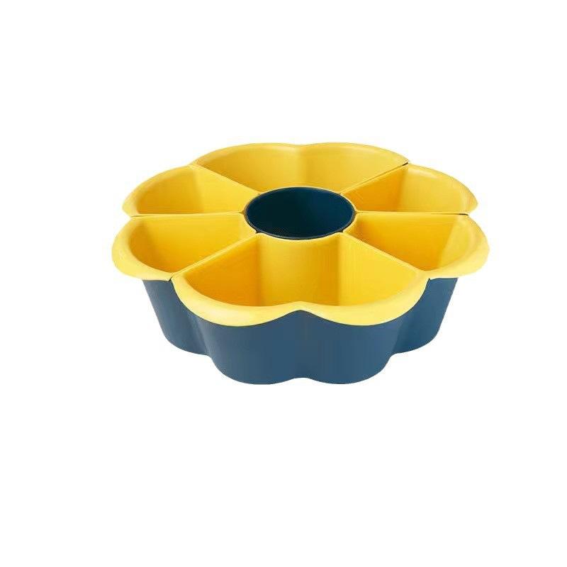 

Блюдо для хот-пота с 6 отделениями, вращающаяся корзина для слива овощей, многоразовый контейнер для хранения продуктов, кухонные принадлежности, сервировочное блюдо L