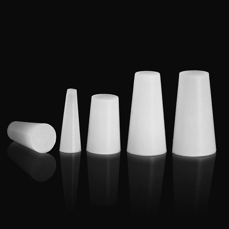 High-Temperature Resistant Silicone Tapered Stopper with Threaded Hole Plug for Sealing and Oxidation Protection