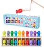 Holzfarben-Zuordnungs-Memory-Spiel für Kinder und Eltern