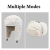 Winter Warm Ear Protector Head Cap For Men Women Outdoor Thick Windproof Warm Cycling Cap Retro Pilot Locomotive Warm Cap