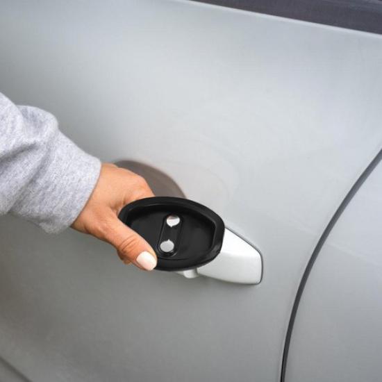6 Pcs Car Door Cover Anti-shock Silicone Pads Guard Latch Protective