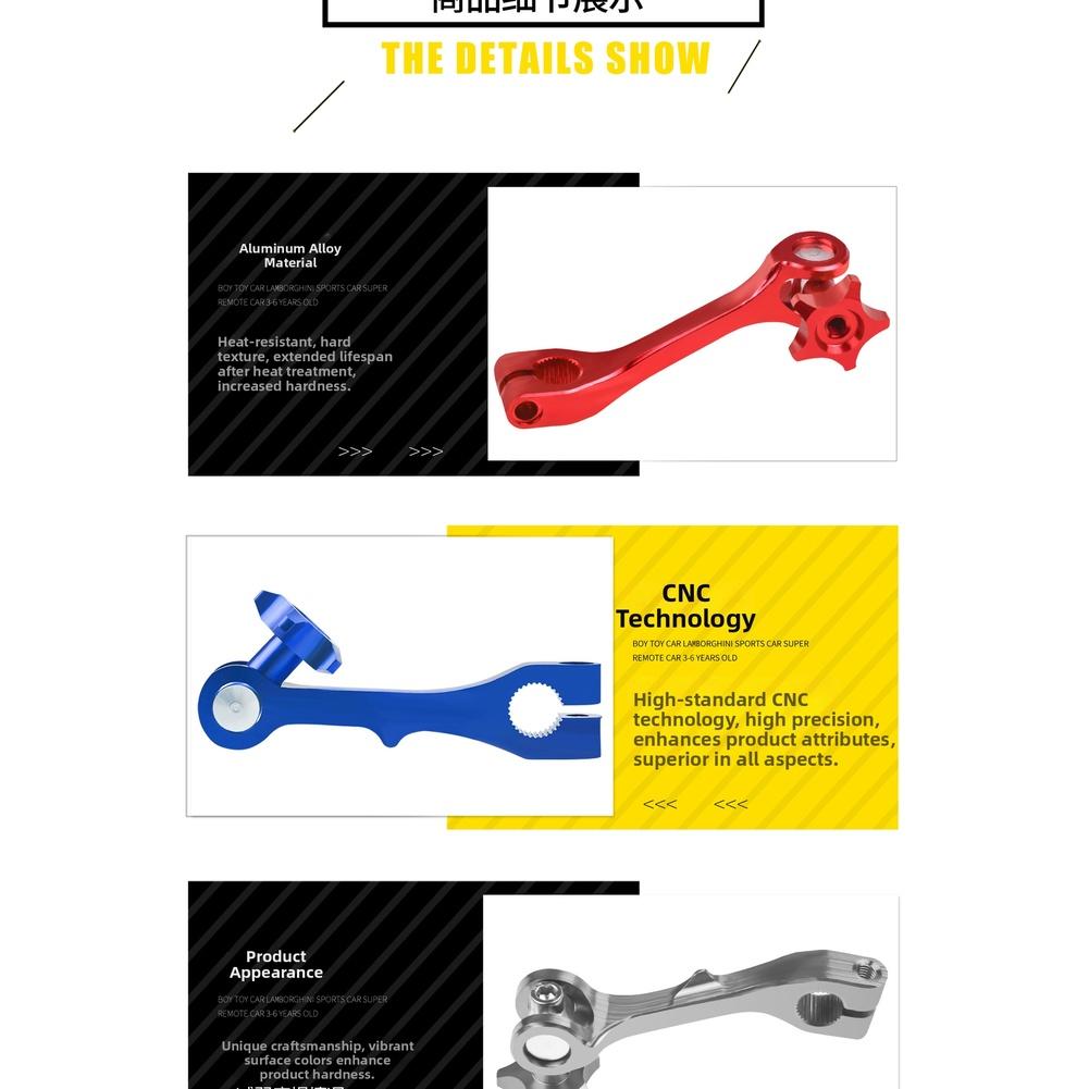 Motorcycle Brake Rocker Arm CNC Machined in Aluminum Alloy for Enhanced Hardness and Longevity Designed for Electric Motorcycles