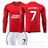 2324 Red Devils Home Man L Shirt No. 7 Mount 10 Rashford 8 B Fee Long-sleeved Football