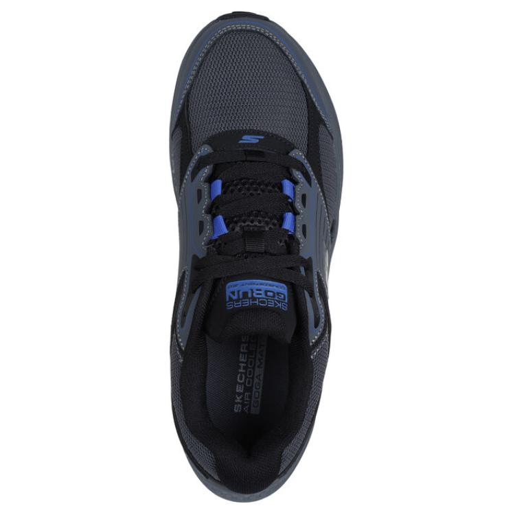 Skechers Go Run Consistent 2.0 Twilight Shoes Mesh Leather Durable Low Top Running Shoes Men Sneakers Gray Blue 220866-CCBL