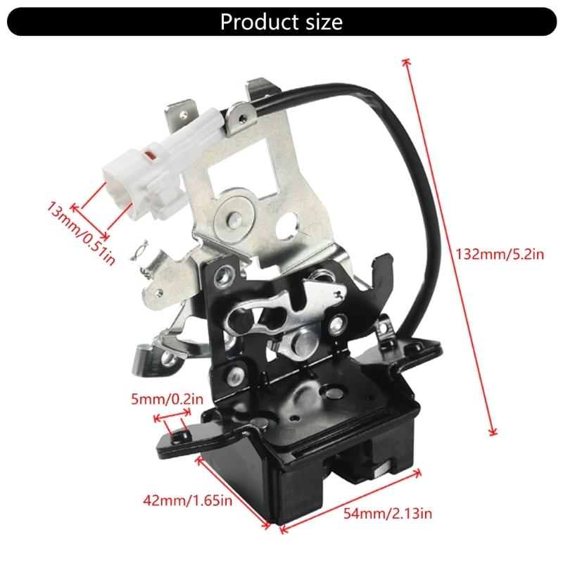 Siłownik Zamka Klapy Bagażnika Zintegrowany z Linką Siłownik Zamka Tylnych Drzwi Pojazdu 64680-0C010 Zamiennik Prosta Instalacja