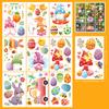9 ks velikonoční samolepky na okno Happy Easter Bunny Window Clip for Glass Dveře