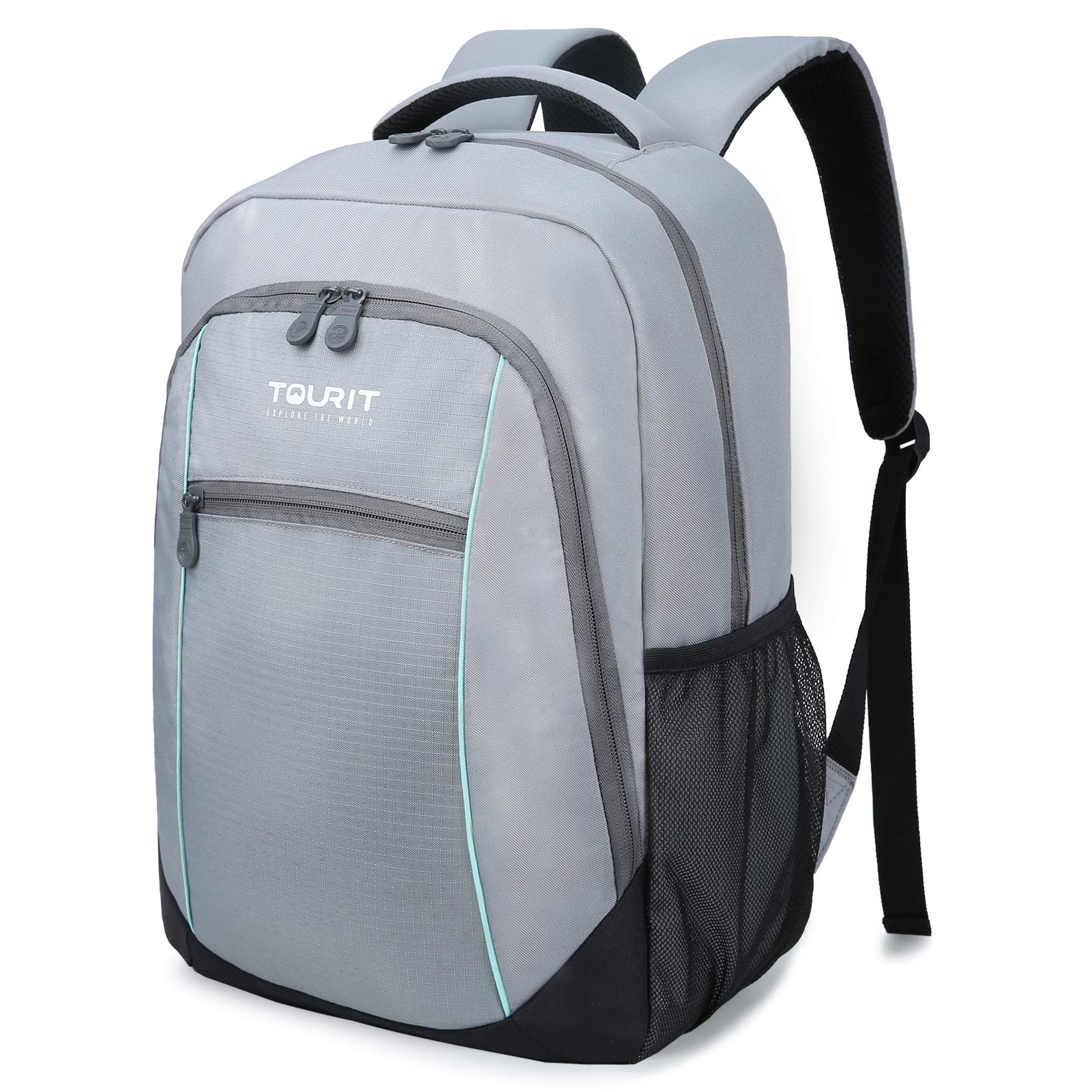 

Tourito Insulated Insulated Cooler Cooler Large Water 22L [TOURIT] Backpack, Bag, Bag, Box, Capacity, Repellent, Stylish, Shopping, Fishing, Camping, сірий колір