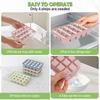 4 Pcs Silicone Ice Cube Mold Reusable Square Ice Cube Molds Easy Release Silicone Ice Cube Tray with Lid for Bar Kitchen Gadgets