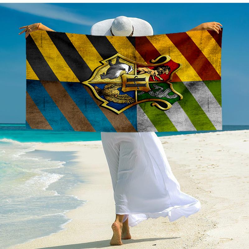 Ultra-Soft Beach Towel with Harry Potter Theme,Ideal for Pool - Camping, Diving - Perfect Travel Essential, Vibrant Beach Towel.