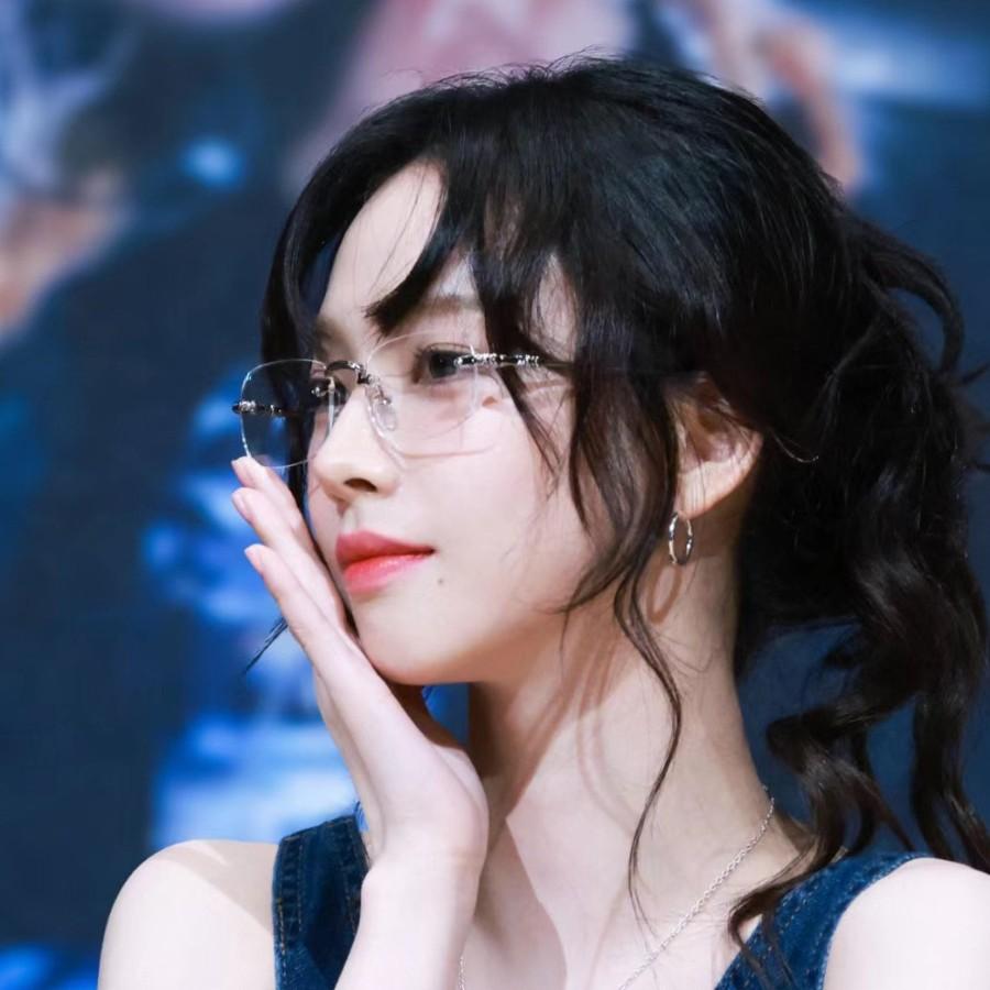 Myopia Glasses Retro Flat Glasses Black Frame Anti-blue Glasses