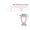 Cute Bunny Hat Ear Moving Jumping Hat Plush  Hat Cute Cap For Girls