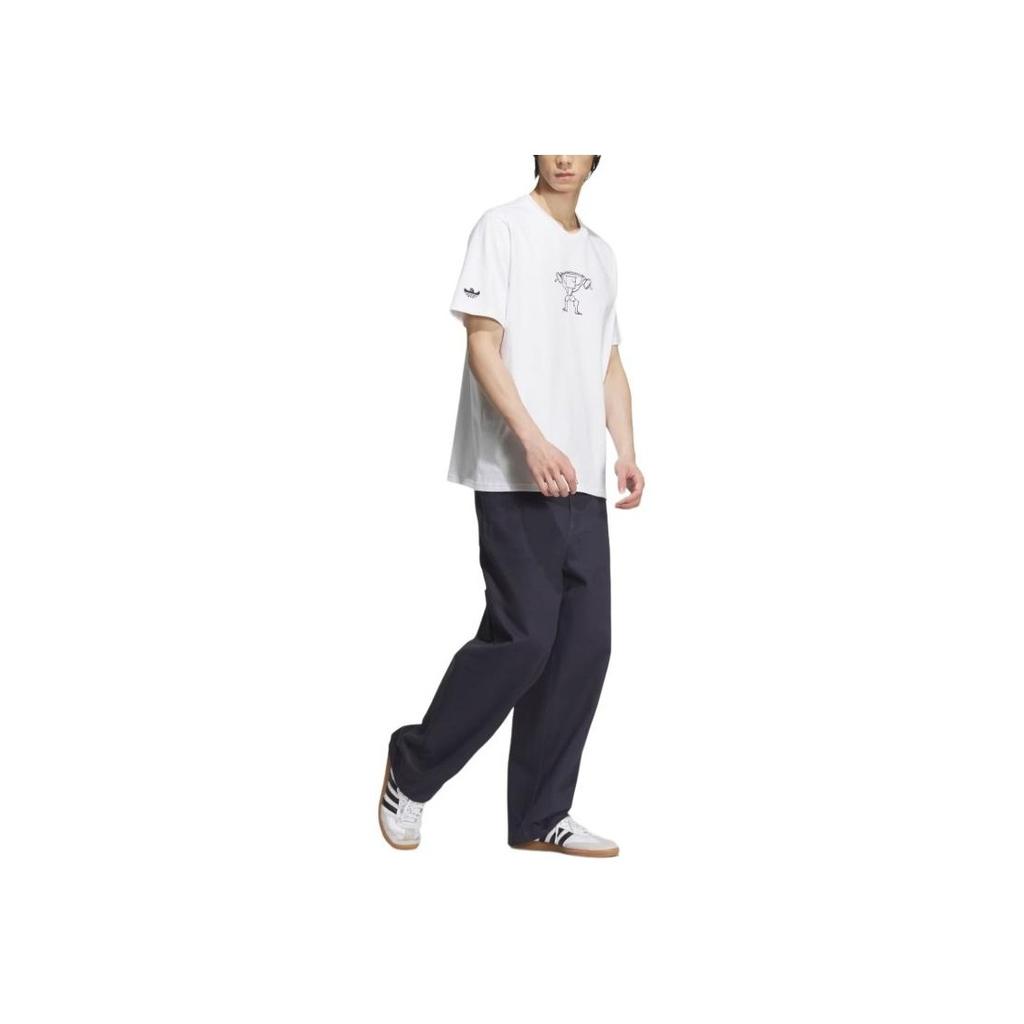 Adidas Originals City Skate FW24 Street Skate Culture Versatile Woven Cargo Knit Sports Pants Men Pants Shadow-Blue JC6839-1