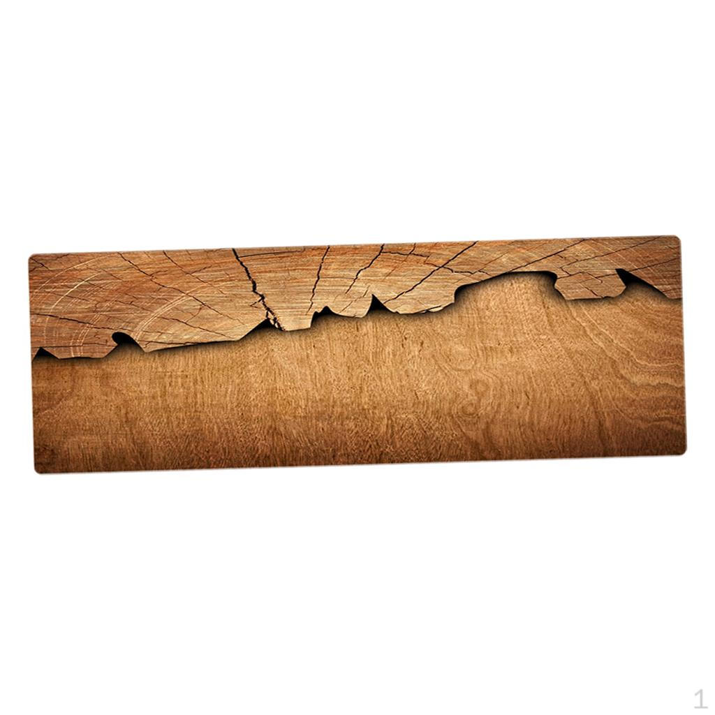 3D Brown Anti-skid Ground Polyester Mat Blanket Wooden Texture For kids children room