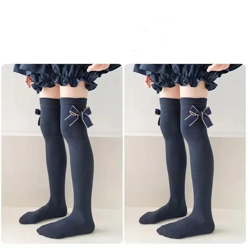 19palcové Dětské krajkové podkolenky s dírkovaným vzorem Měkká bavlna Roztomilé Dětské Dívčí Tenké Síťované Prodyšné Dlouhé Ponožky Pro 1-15 letou dívku