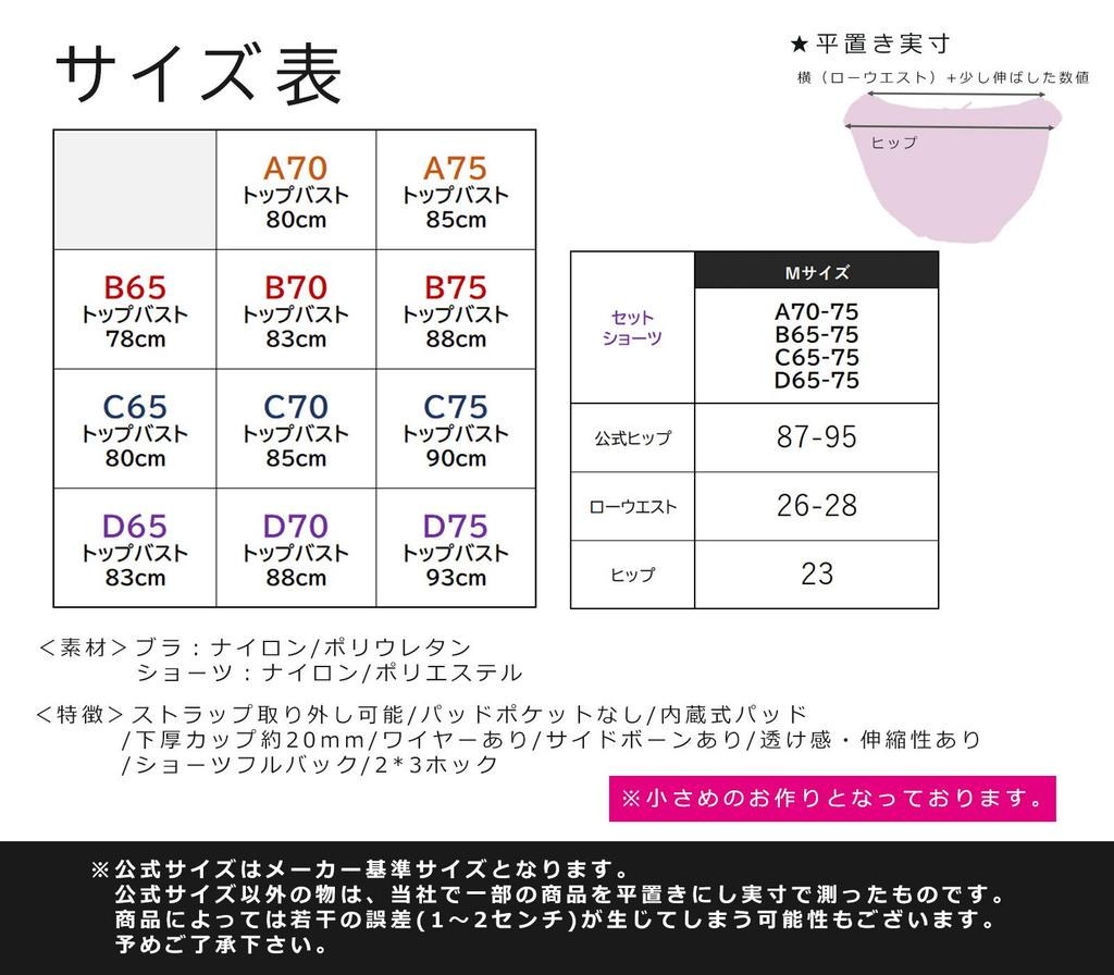 Laurea Core Core Seamless Bra and Panty Set Women's (Black, D70)