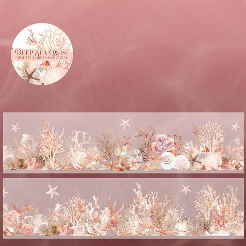 

1 рулон/мешок Подводный пейзаж Ландшафтный дизайн Лента DIY Руководство Украшения Скрапбукинг Чехол для телефона Календарь Наклейка