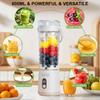 Electric Juicer Blender USB Rechargeable Juicer Cup Outdoor Personal Smoothie Blender Portable Juice Blender Cup With Hold