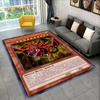 3D Monster Gold Card Cartoon Yu-Gi-Oh Anime dack magician Game Carpet Rug for Bedroom Living Room Home Sofa Decoration,Floor Mat