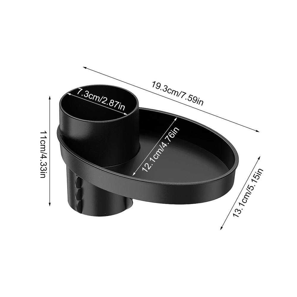 

Поднос для перекусов для автокресла, дорожный поднос для детей, автокресло, подстаканник для детского транспортного средства, тарелка, автомобильный аксессуар для перекусов, игрушек, стаканов, портативный чёрный