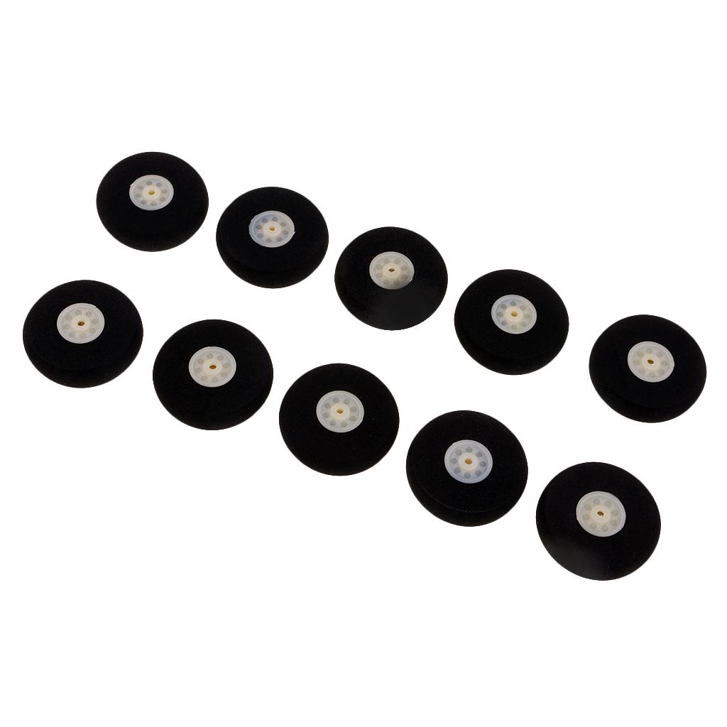 10 Pcs. Black Sponge Wheels Wheel Spare Part For RC ,