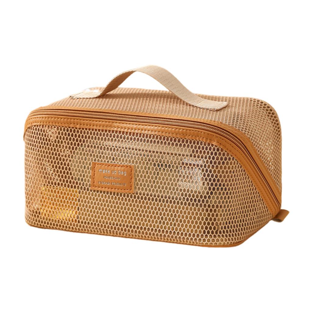 Large Capacity Toiletries Storage Bag Mesh Design Toiletries Bag Bathroom Organizer for Cosmetics Toiletries Skin Care