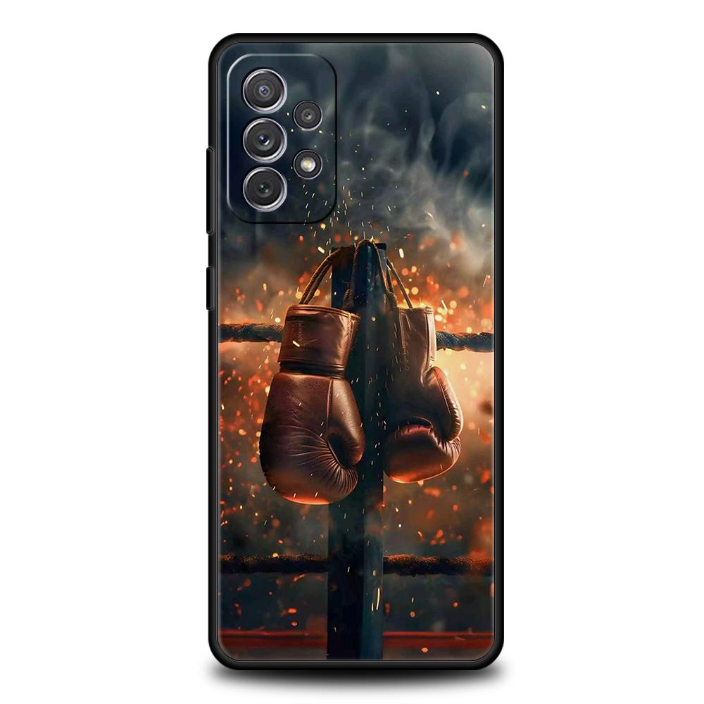 Muay Thai Boxhandschuhe Handyhülle Für Samsung Galaxy A15 A13 A35 A55 A51 A71 A41 A31 A21S A03S A05 A23 A25 A33 A53 A73 5G Hülle