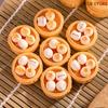 Miniature Mini Food Toys Steamer Ornaments Imitation Steamed Buns Decoration Kitchen Accessories