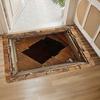 3D Optical Illusion Floor Mat Bottom Soft Memory Non-Slip Rug with Anti-Slip Foam Cushion Visual Distortion