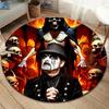 KingDiamond Apvalus kilimas, Kilimas svetainei, miegamajam, sofai, žaidimų kambariui dekoruoti, Neslystantis grindų kilimėlis