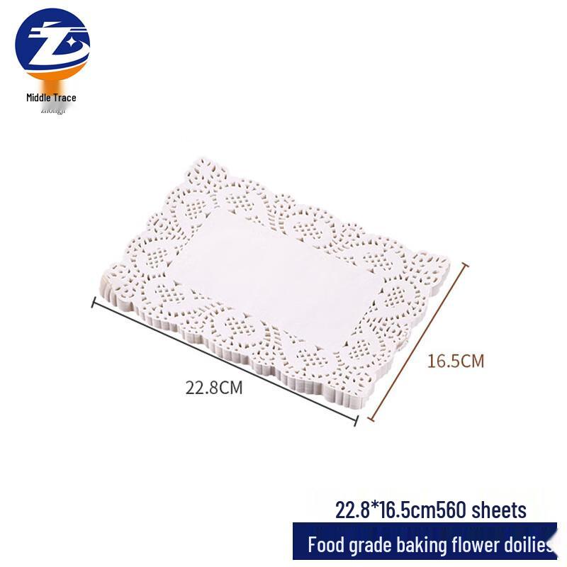 

Квадратные кружевные салфетки пищевого качества 22.8 x 16.5 cm