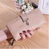Women's Wallet Printed Leaf Wallet Wallet Korean Edition 2 Fold Zipper Long Card Bag Handbag